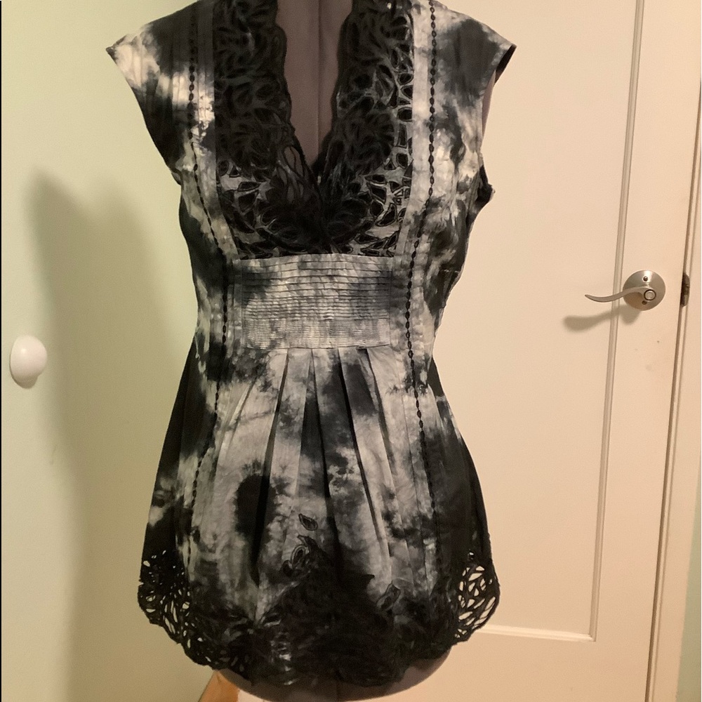Catherine malandrino tie dye top